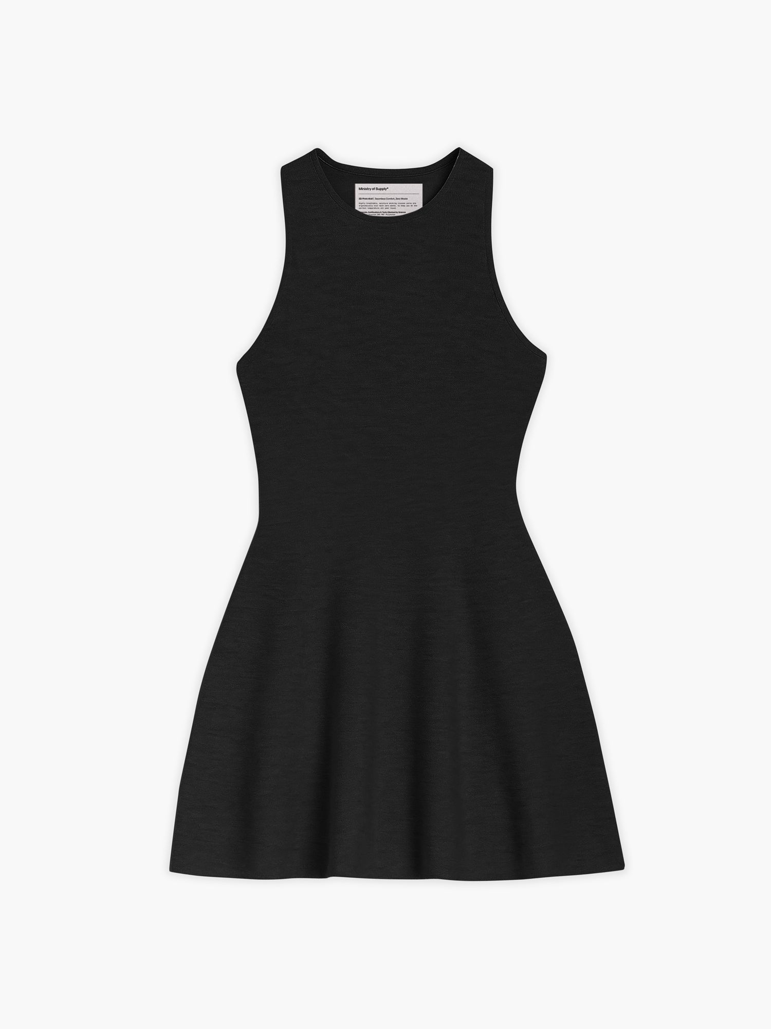 Womens Performance Seamless Dress | Black | Breathable, Stretch, Machine Washable Ministry of Supply Womens Performance Seamless Dress | Black | Breathable, Stretch, Machine Washable Ministry of Supply