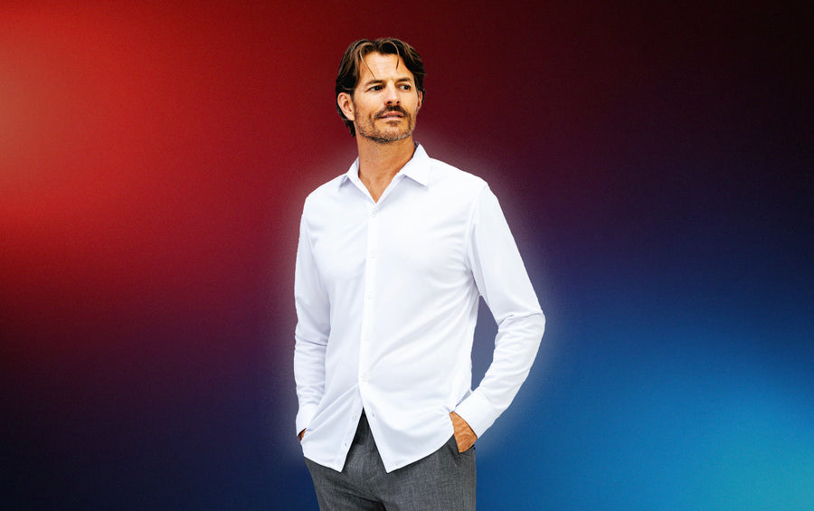 Apollo Dress Shirt: NASA Temperature Regulation for Out of This World Comfort [Men's Apollo Dress Shirt]