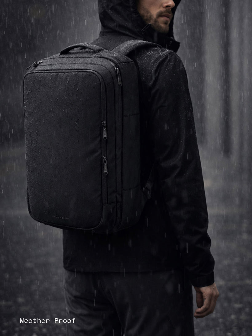 Ministry of Supply Boston One Bag technical travel bag in advanced performance fabric with lightweight for work travel and everyday wear