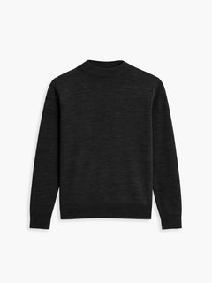 Men's Travel Merino Mockneck - Black