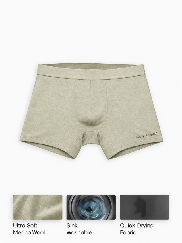 Men's Travel Merino Boxer Brief