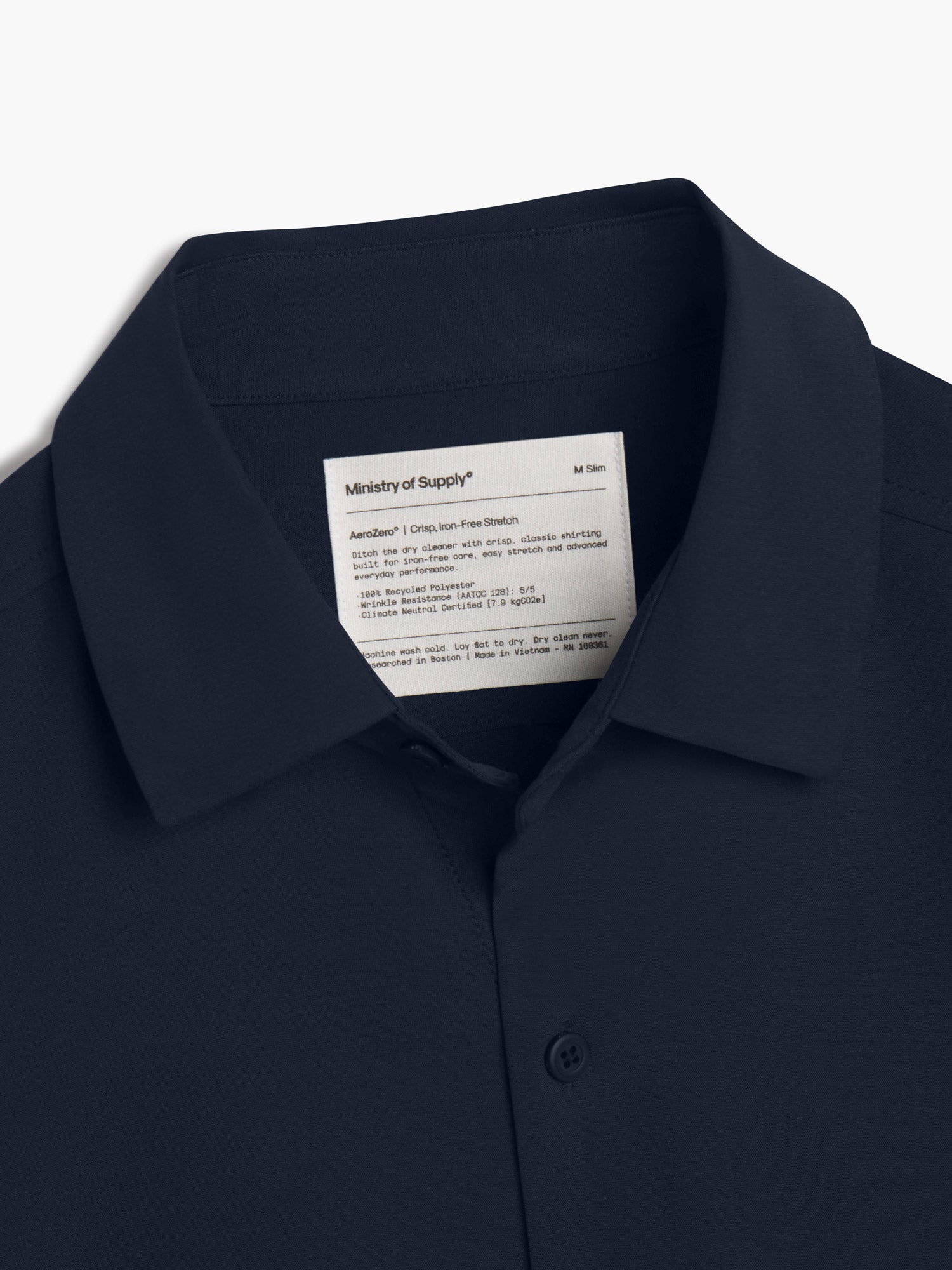 mens polyester dress shirts Mens Performance Dress Shirt | Navy