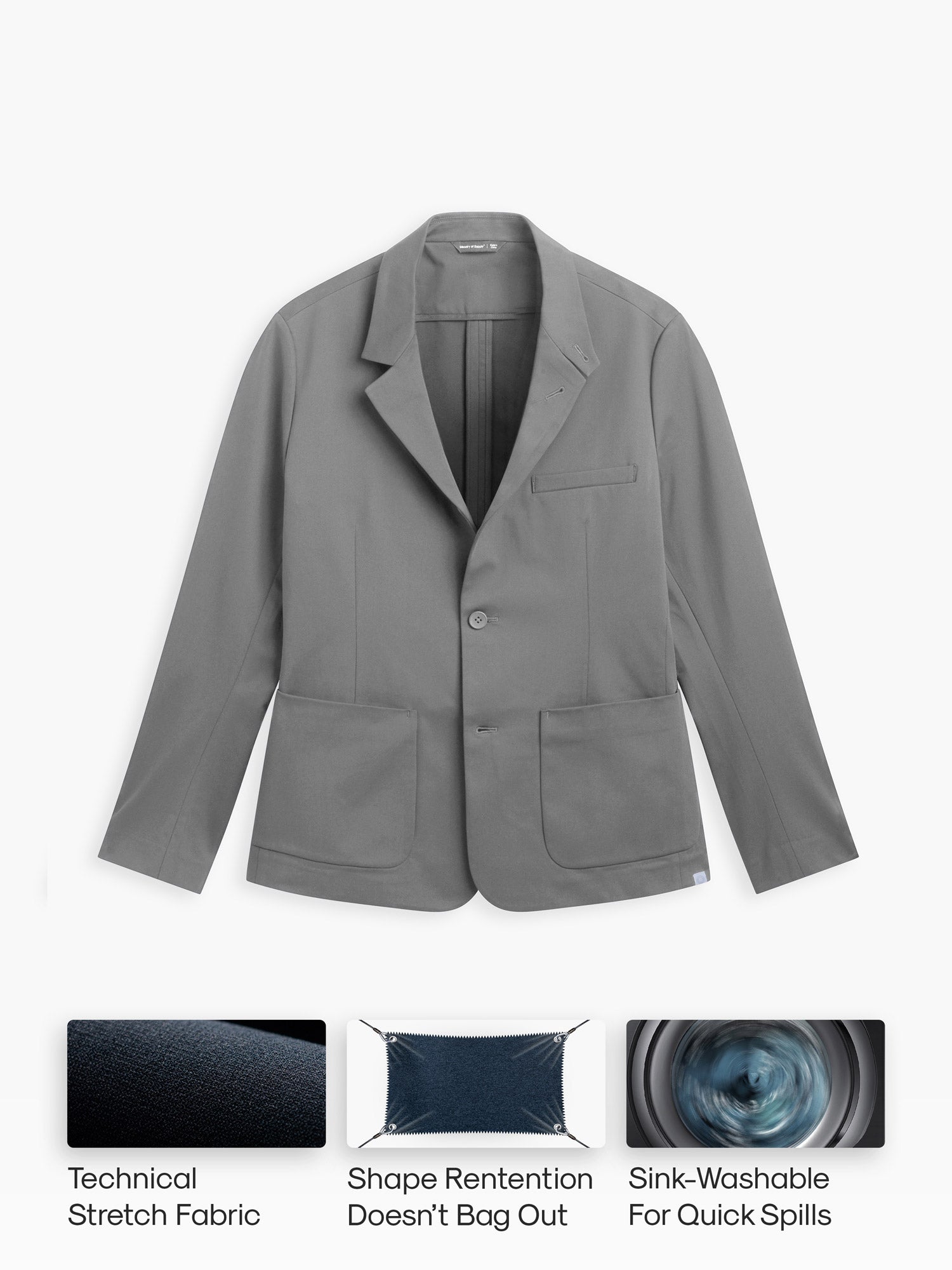 Men's Kinetic Blazer - Slate Grey (MPS) – Ministry of Supply