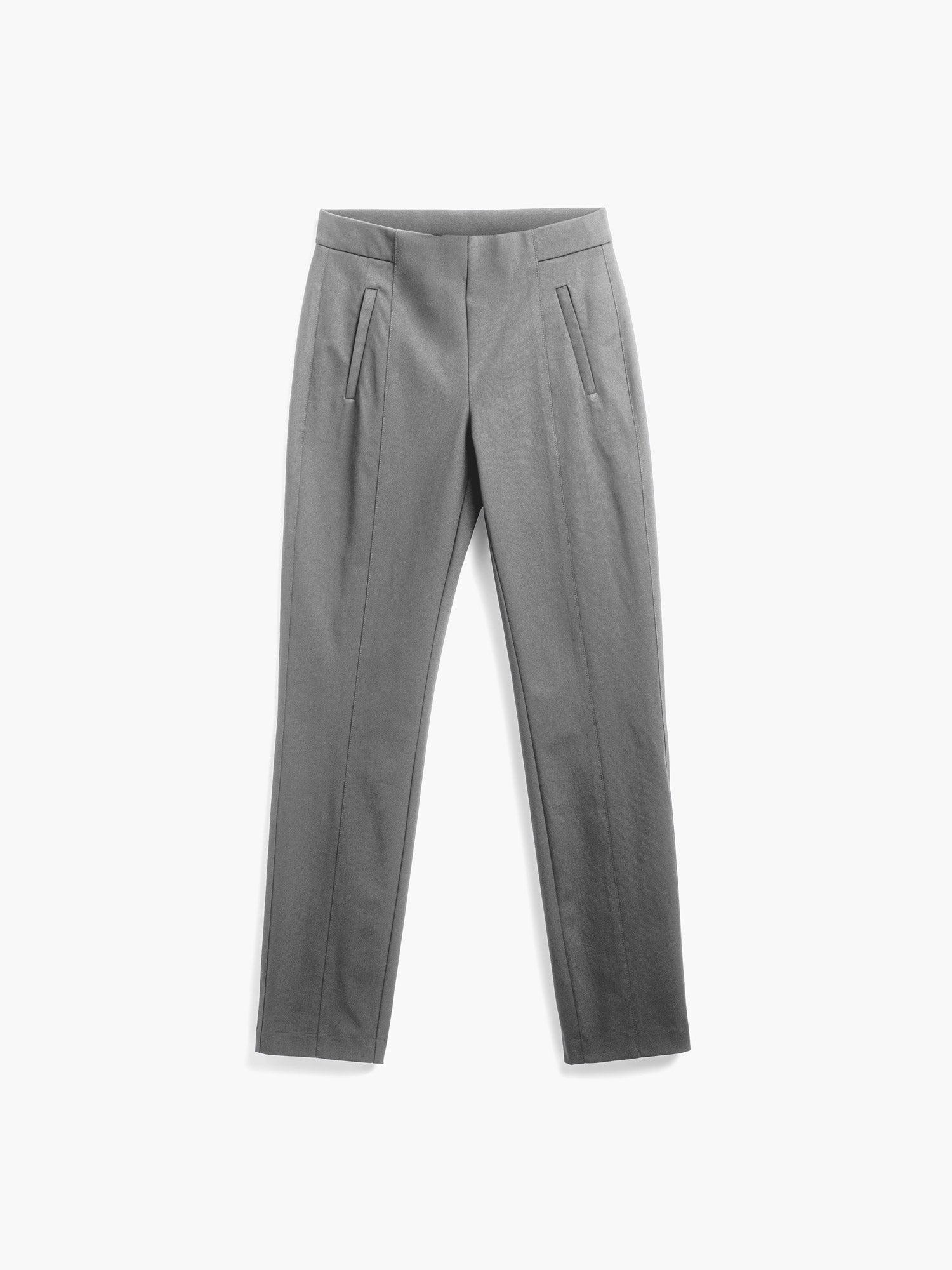 パンツ MonamoINCOTEX grey 1pleats wool pants Mantoni Gray shades & Navy Wool Single-pleat Trousers - Moda Italy