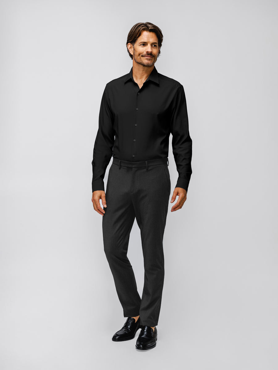 Mens Performance Dress Pant | Black | Stretch, Wrinkle Free, Machine Washable Ministry of Supply Mens Performance Dress Pant | Black | Stretch, Wrinkle Free, Machine Washable Ministry of Supply
