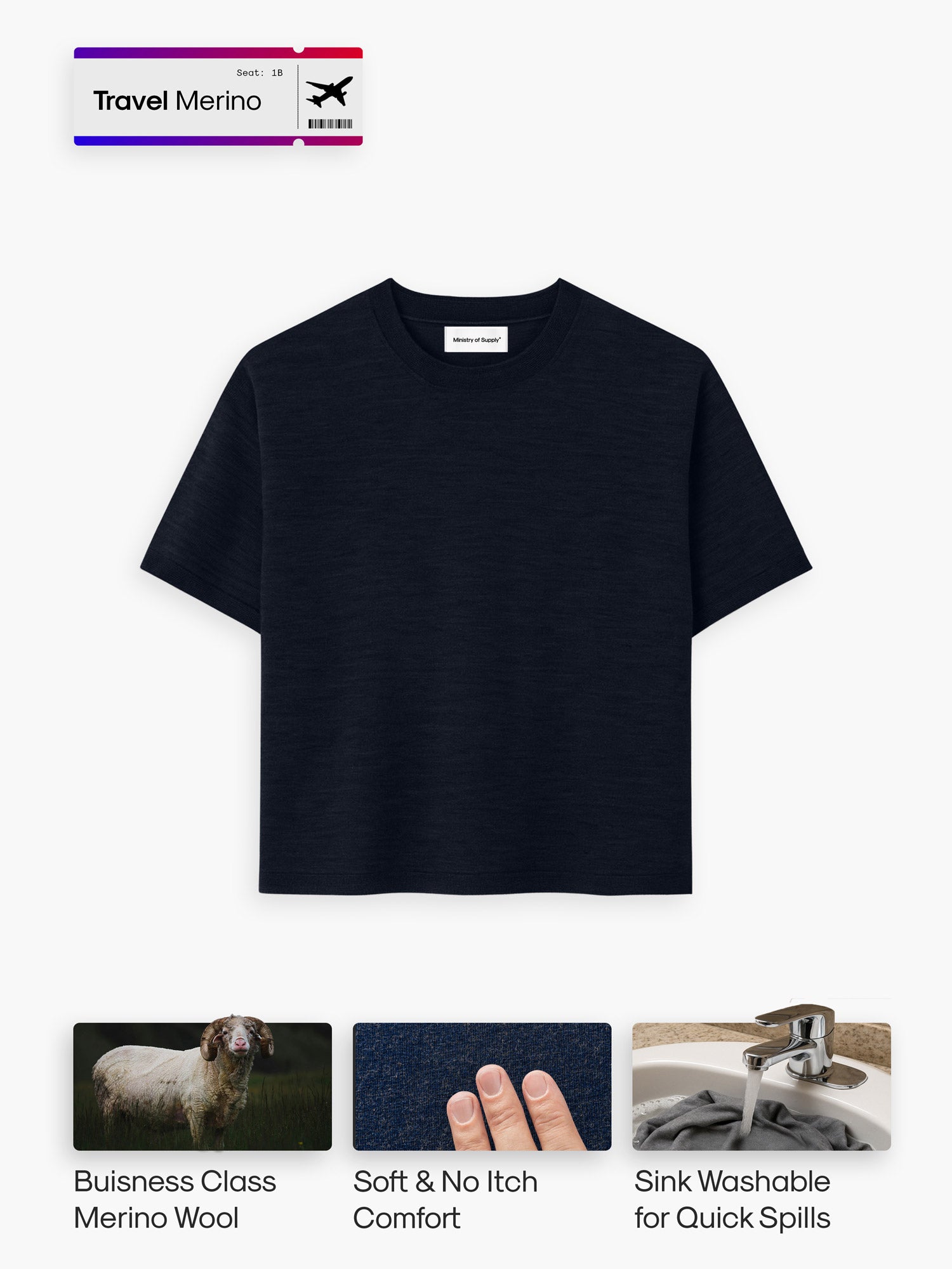 rag & bone Tech Jersey T-shirt T-Shirts & Henleys | Navy 【BIOTOP 