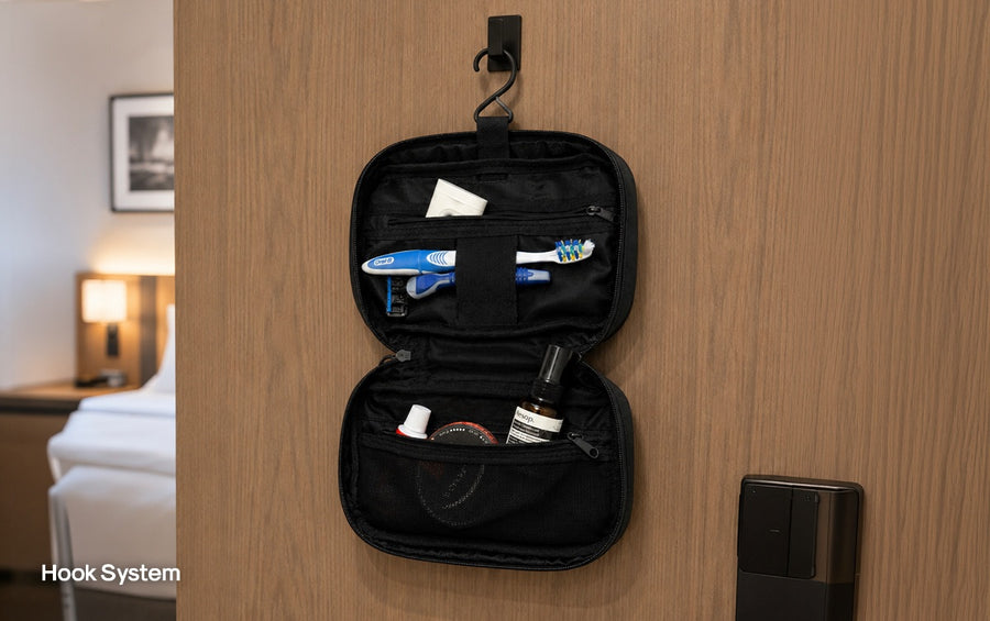 Clamshell Opening [DopplerMatte Toiletry Kit]