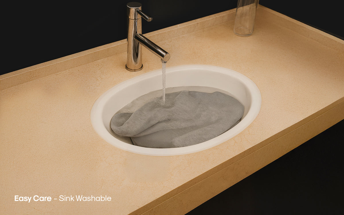 Wrinkle-free and sink-washable