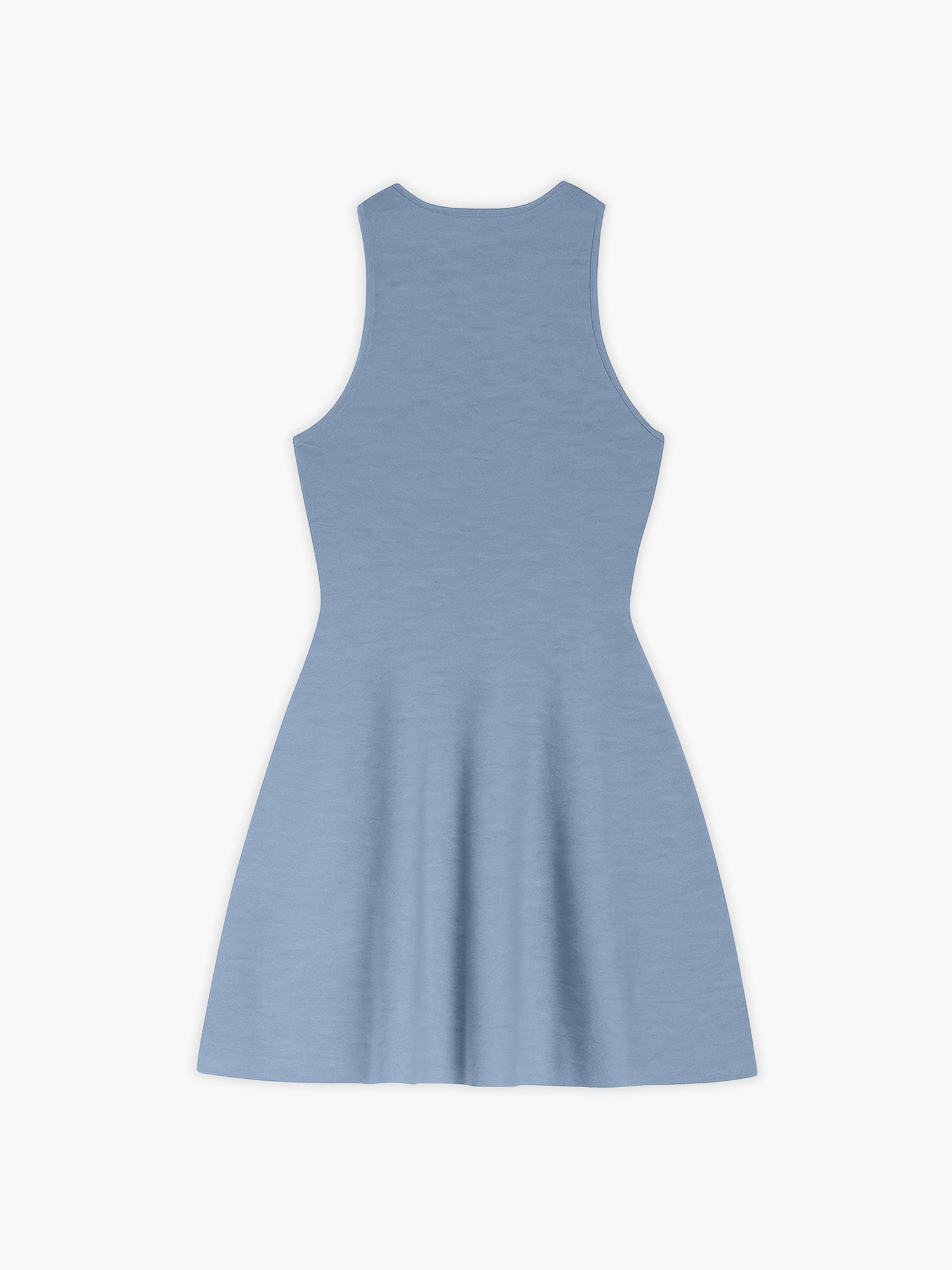 Ministry of Supply Womens Atlas Sleeveless Flare Dress performance dress in technical performance fabric Blue with stretch Ministry of Supply Womens Atlas Sleeveless Flare Dress performance dress in technical performance fabric Blue with stretch