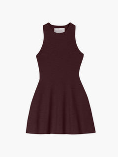 Women's Labs 3D Print-Knit Sleeveless Flare Dress - Bordeaux
