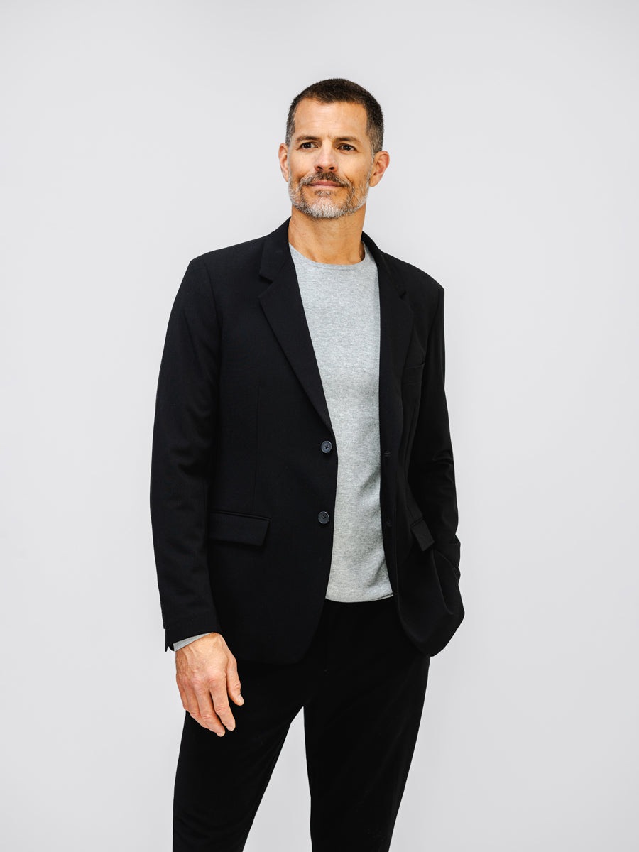 Mens Performance Suit Jacket | Black | Stretch, Wrinkle Free, Machine Washable Ministry of Supply Mens Performance Suit Jacket | Black | Stretch, Wrinkle Free, Machine Washable Ministry of Supply